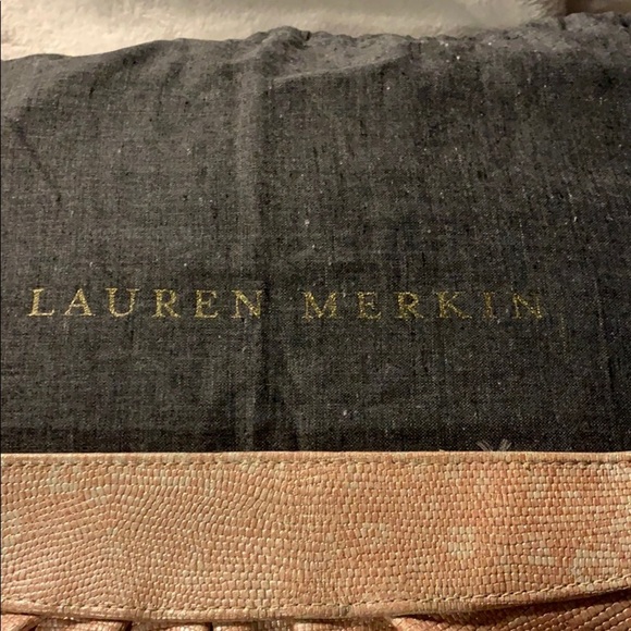 Lauren Merkin Gold/Cream Clutch w/ Dust Bag - Picture 2 of 12